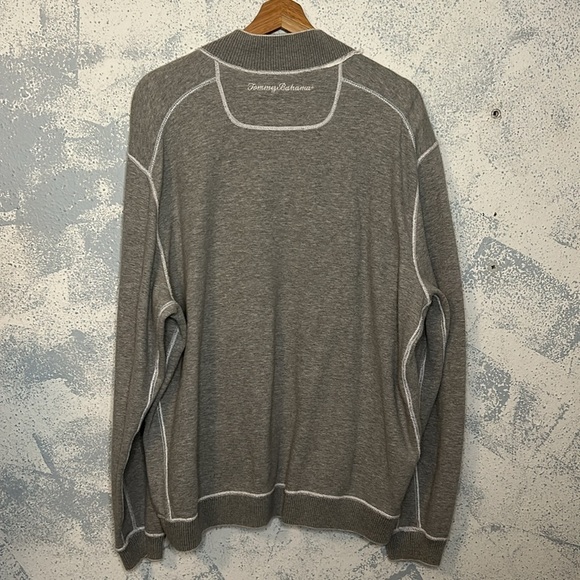Tommy Bahama Big & Tall Flip Coast Half-Zip Reversible Sweatshirt size XL - Picture 2 of 7
